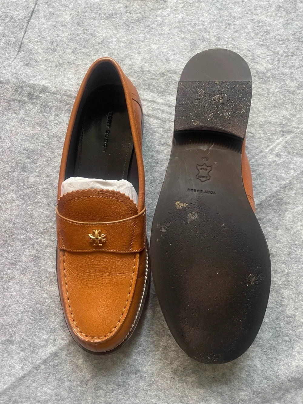 Tory Burch women’s classic Leather Penny Loafers